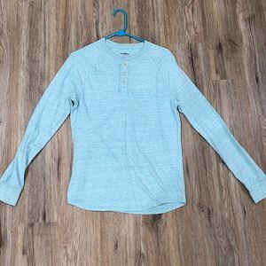 Goodfellows Pale teal small long sleeve shirt